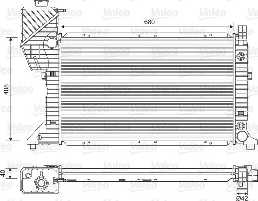 Valeo 732472 - Radiators, Motora dzesēšanas sistēma www.autospares.lv