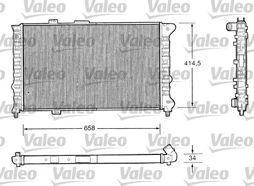 Valeo 732505 - Radiators, Motora dzesēšanas sistēma www.autospares.lv