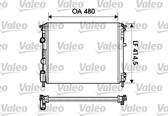 Valeo 732621 - Radiators, Motora dzesēšanas sistēma www.autospares.lv