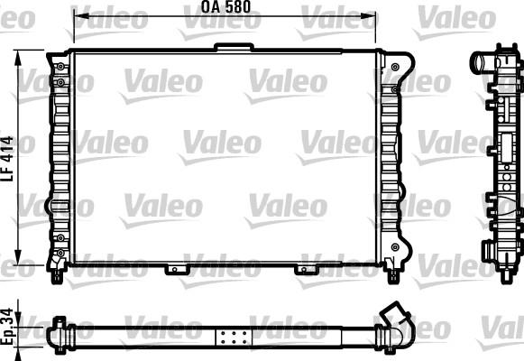 Valeo 732012 - Radiators, Motora dzesēšanas sistēma www.autospares.lv