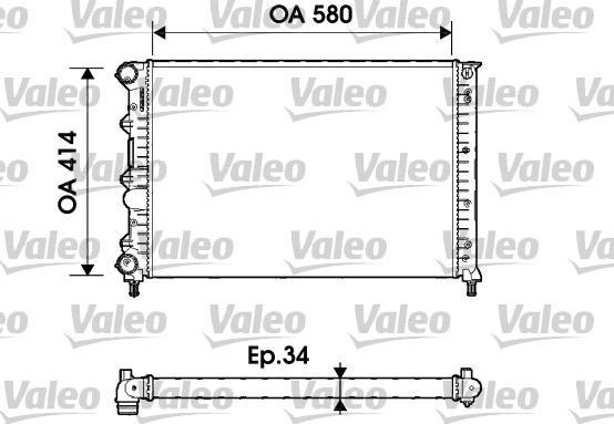 Valeo 732854 - Radiators, Motora dzesēšanas sistēma www.autospares.lv