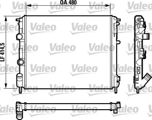 Valeo 732761 - Radiators, Motora dzesēšanas sistēma www.autospares.lv