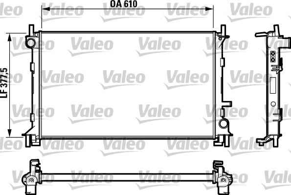 Valeo 732732 - Radiators, Motora dzesēšanas sistēma www.autospares.lv