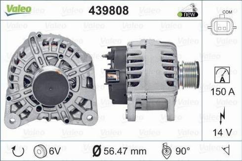 Valeo FG15T056 - Ģenerators www.autospares.lv