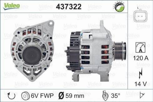 Valeo SG10B019 - Ģenerators www.autospares.lv