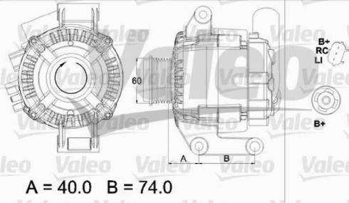 Valeo TG12C109 - Ģenerators www.autospares.lv
