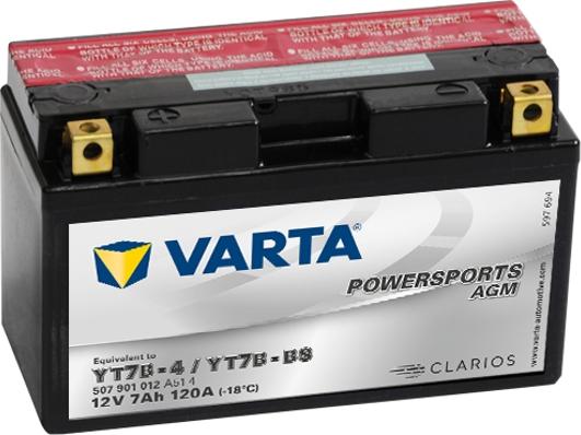 Varta 507901012A514 - Startera akumulatoru baterija www.autospares.lv