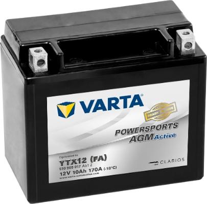 Varta 510909017A512 - Startera akumulatoru baterija www.autospares.lv