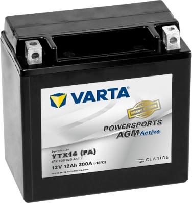Varta 512909020A512 - Startera akumulatoru baterija www.autospares.lv