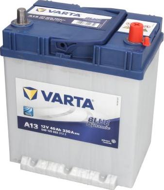 Varta B540125033 - Startera akumulatoru baterija www.autospares.lv