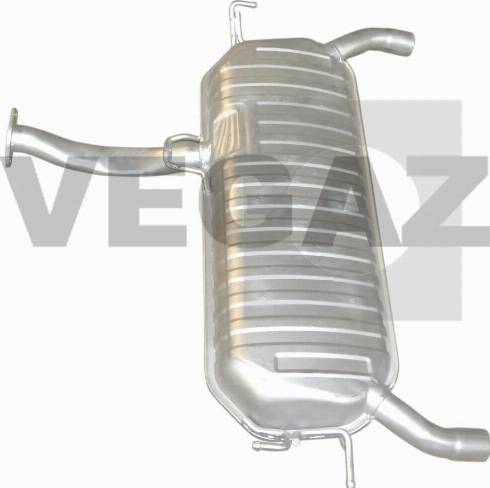 VEGAZ HUS-174 - Izplūdes gāzu trokšņa slāpētājs (pēdējais) www.autospares.lv