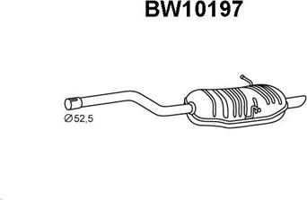 Veneporte BW10197 - Izplūdes gāzu trokšņa slāpētājs (pēdējais) www.autospares.lv