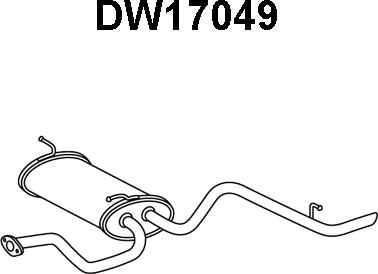 Veneporte DW17049 - Izplūdes gāzu trokšņa slāpētājs (pēdējais) www.autospares.lv