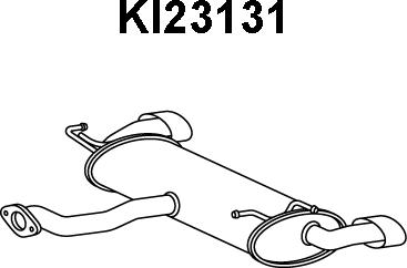 Veneporte KI23131 - Izplūdes gāzu trokšņa slāpētājs (pēdējais) www.autospares.lv