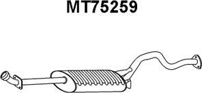 Veneporte MT75259 - Izplūdes gāzu trokšņa slāpētājs (pēdējais) www.autospares.lv
