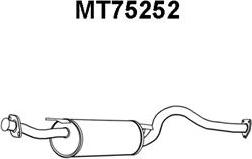 Veneporte MT75252 - Izplūdes gāzu trokšņa slāpētājs (pēdējais) www.autospares.lv
