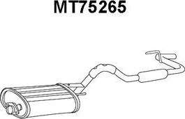 Veneporte MT75265 - Izplūdes gāzu trokšņa slāpētājs (pēdējais) www.autospares.lv