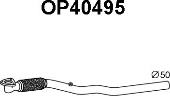 Veneporte OP40495 - Izplūdes caurule www.autospares.lv