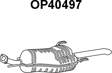 Veneporte OP40497 - Izplūdes gāzu trokšņa slāpētājs (pēdējais) www.autospares.lv