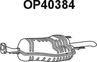 Veneporte OP40384 - Izplūdes gāzu trokšņa slāpētājs (pēdējais) www.autospares.lv