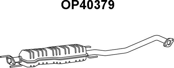 Veneporte OP40379 - Vidējais izpl. gāzu trokšņa slāpētājs www.autospares.lv
