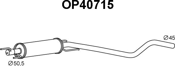 Veneporte OP40715 - Vidējais izpl. gāzu trokšņa slāpētājs www.autospares.lv