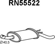 Veneporte RN55522 - Izplūdes gāzu trokšņa slāpētājs (pēdējais) www.autospares.lv