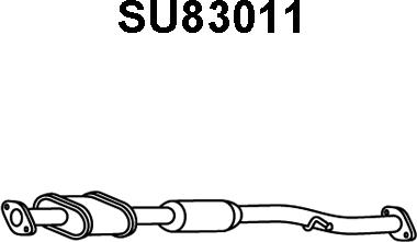 Veneporte SU83011 - Vidējais izpl. gāzu trokšņa slāpētājs www.autospares.lv
