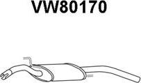 Veneporte VW80170 - Izplūdes gāzu trokšņa slāpētājs (pēdējais) www.autospares.lv