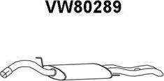 Veneporte VW80289 - Izplūdes gāzu trokšņa slāpētājs (pēdējais) www.autospares.lv