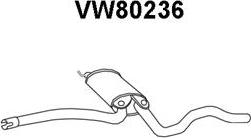 Veneporte VW80236 - Vidējais izpl. gāzu trokšņa slāpētājs www.autospares.lv