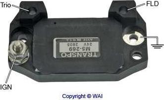 WAI M5-269 - Ģeneratora sprieguma regulators www.autospares.lv