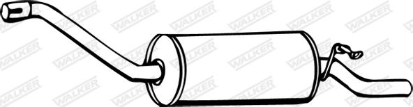 Walker 05456 - Izplūdes gāzu trokšņa slāpētājs (pēdējais) www.autospares.lv