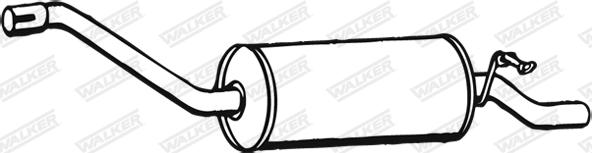 Walker 02610 - Izplūdes gāzu trokšņa slāpētājs (pēdējais) www.autospares.lv