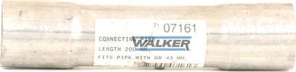 Walker 07161 - Izplūdes caurule www.autospares.lv