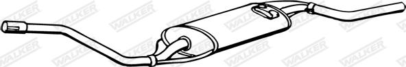 Walker 14401 - Izplūdes gāzu trokšņa slāpētājs (pēdējais) www.autospares.lv