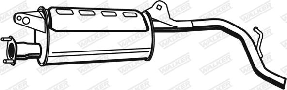 Walker 21106 - Izplūdes gāzu trokšņa slāpētājs (pēdējais) www.autospares.lv