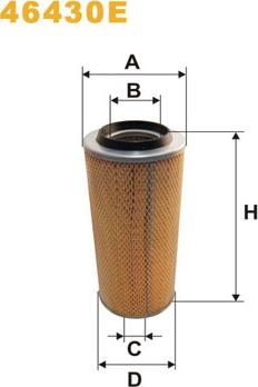 WIX Filters 46430E - Gaisa filtrs www.autospares.lv