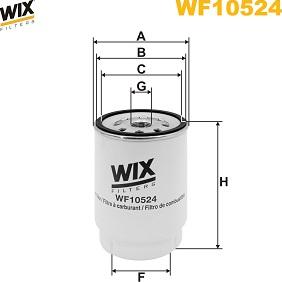 WIX Filters WF10524 - Degvielas filtrs www.autospares.lv