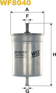 WIX Filters WF8040 - Degvielas filtrs www.autospares.lv