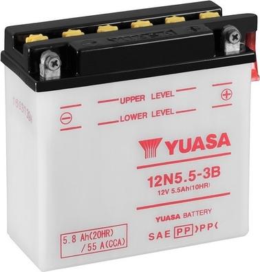 Yuasa 12N5.5-3B - Startera akumulatoru baterija www.autospares.lv