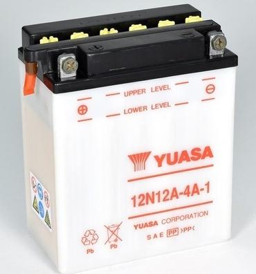 Yuasa 12N12A-4A-1 - Startera akumulatoru baterija www.autospares.lv