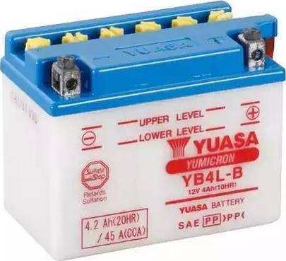 Yuasa YB4L-B - Startera akumulatoru baterija www.autospares.lv