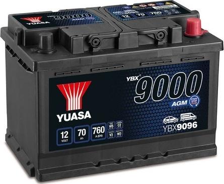 Yuasa YBX9096 - Startera akumulatoru baterija www.autospares.lv