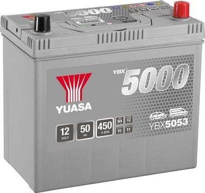 Yuasa YBX5053 - Startera akumulatoru baterija www.autospares.lv