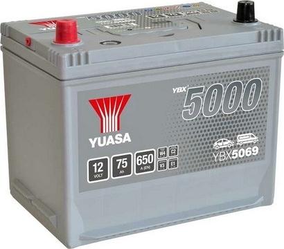 Yuasa YBX5069 - Startera akumulatoru baterija www.autospares.lv