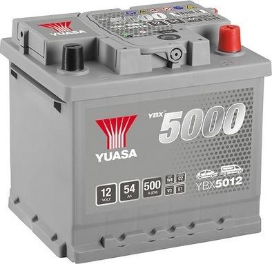 Yuasa YBX5012 - Startera akumulatoru baterija www.autospares.lv
