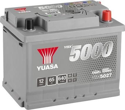 Yuasa YBX5027 - Startera akumulatoru baterija www.autospares.lv