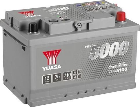 Yuasa YBX5100 - Startera akumulatoru baterija www.autospares.lv