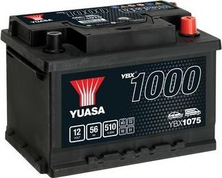 Yuasa YBX1075 - Startera akumulatoru baterija www.autospares.lv